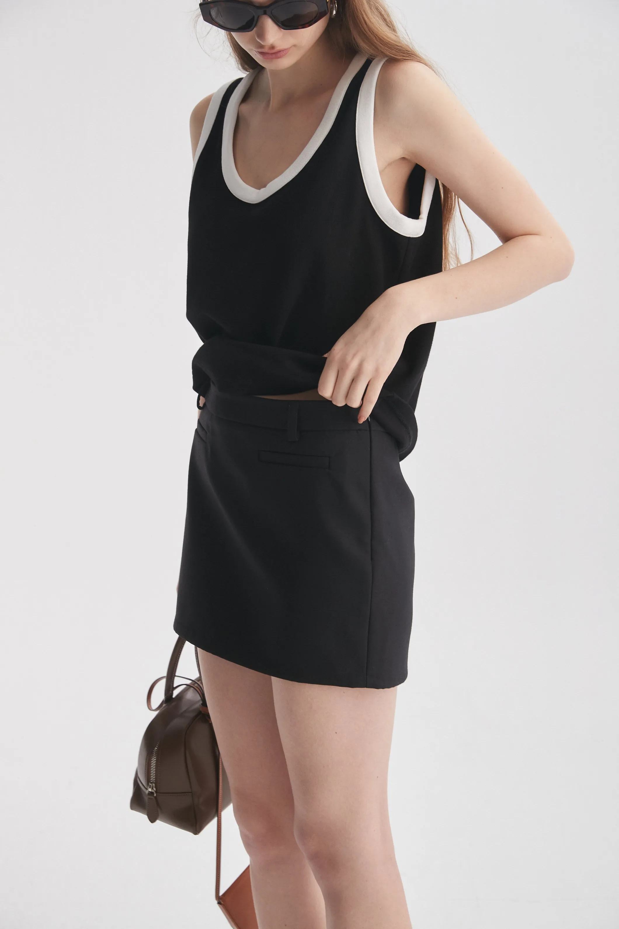 Contrasting Trim Top