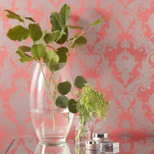Coral DA038 Damsel Self-Adhesive Wallpaper