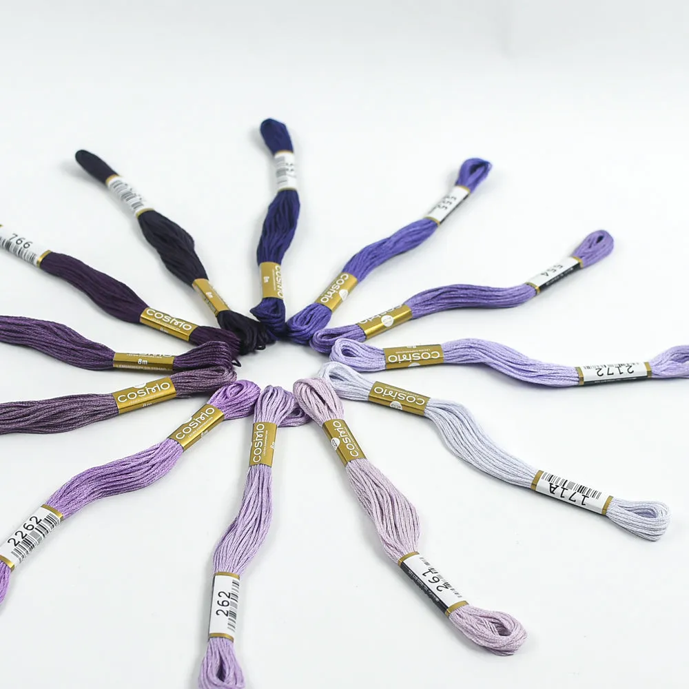 COSMO Embroidery Thread Pack - Lavender