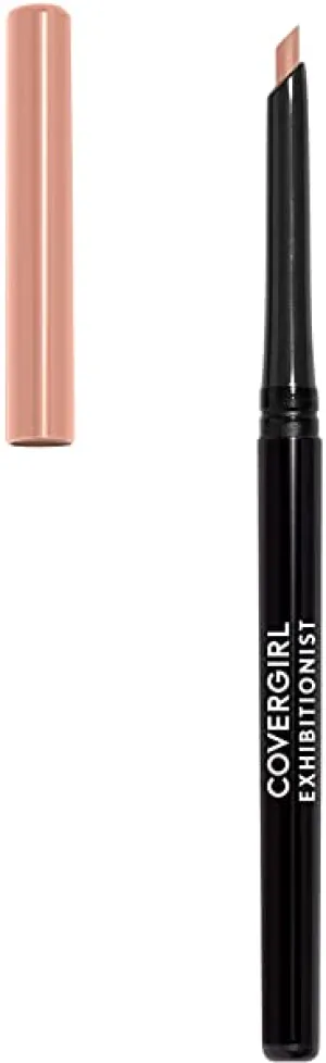 COVERGIRL Exhibitionist Lip Liner, Lip Pencil, Creamy, In the Nude, 0.012 Fl Oz ,Lip Crayon, Lip Makeup, Intense Pigmentation, Self-Sharpening Pencil, Easy Application, Instant Definition
