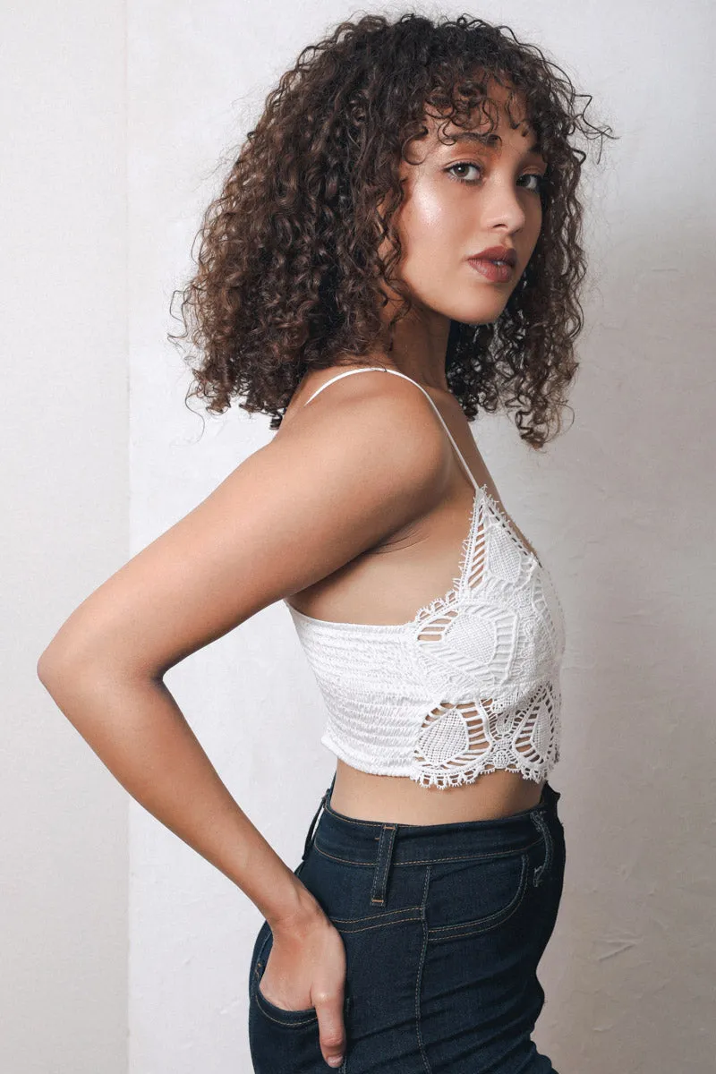 Crochet Overlay Longline Bralette - 5 colors!