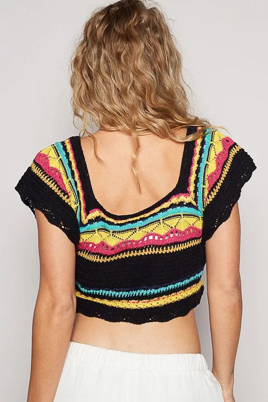 Cropped Knit Top