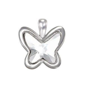 Crystal Glowing Butterfly Pendant