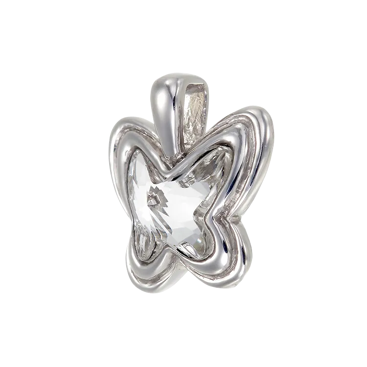 Crystal Glowing Butterfly Pendant