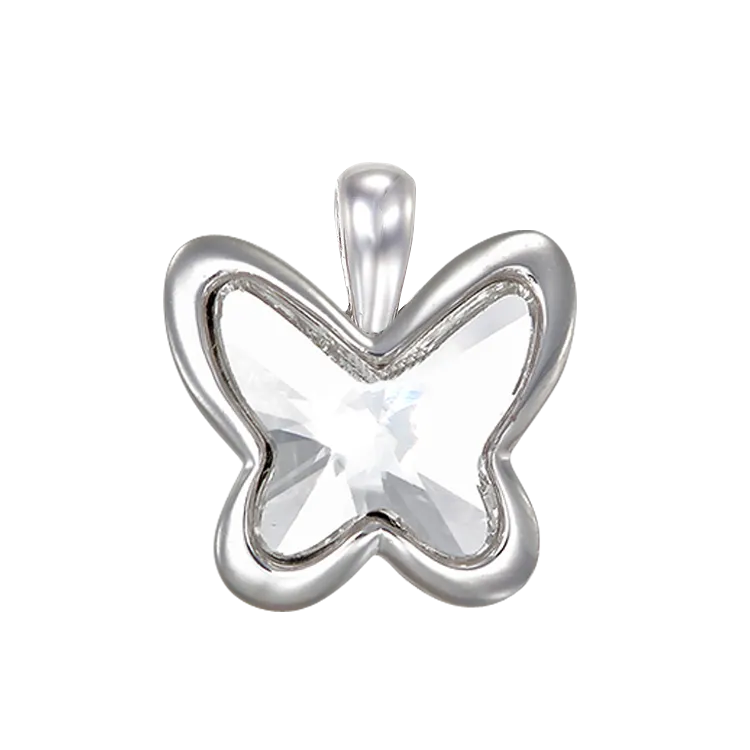 Crystal Glowing Butterfly Pendant