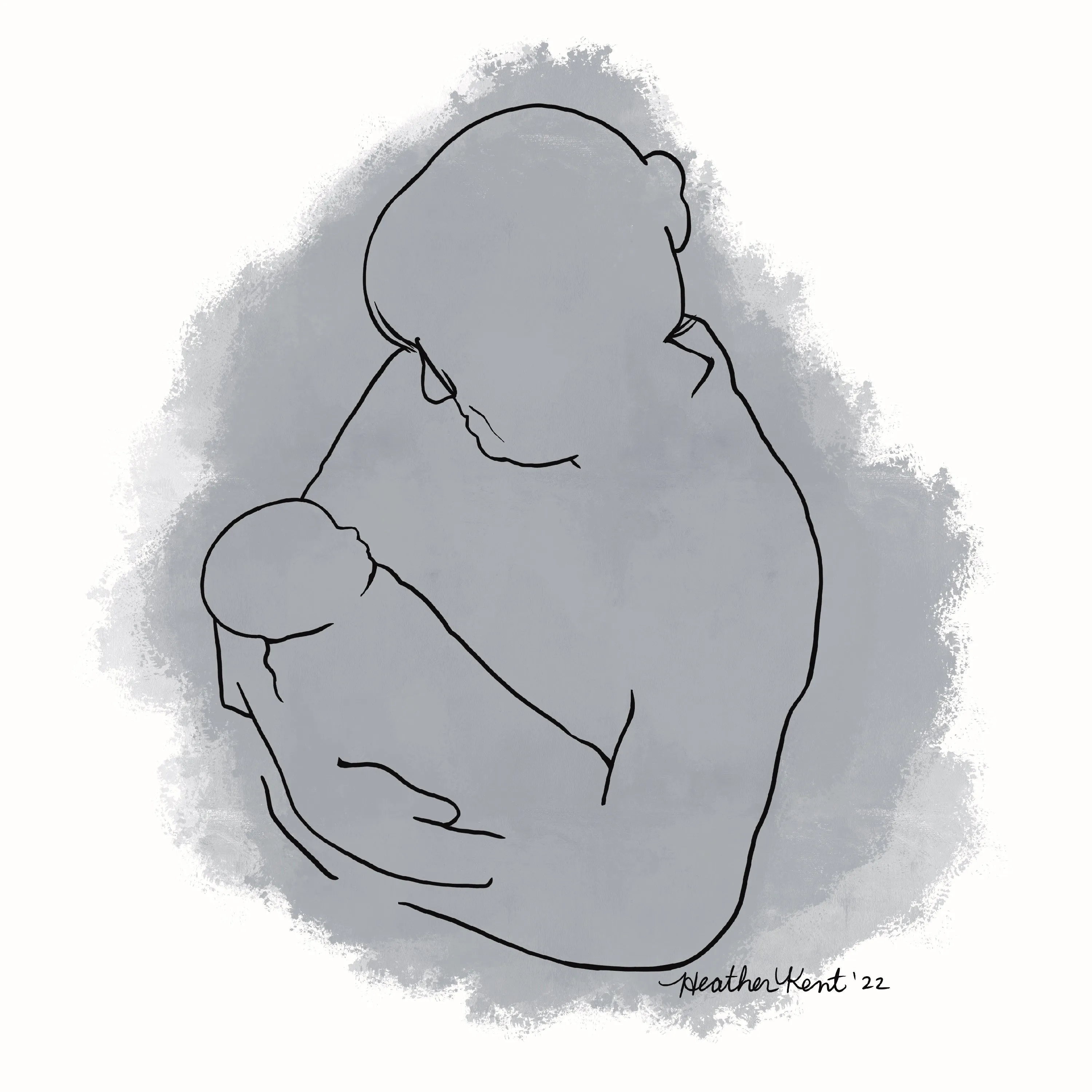 Custom Figure Drawing, Digital Minimalist Art - Print Your Own
