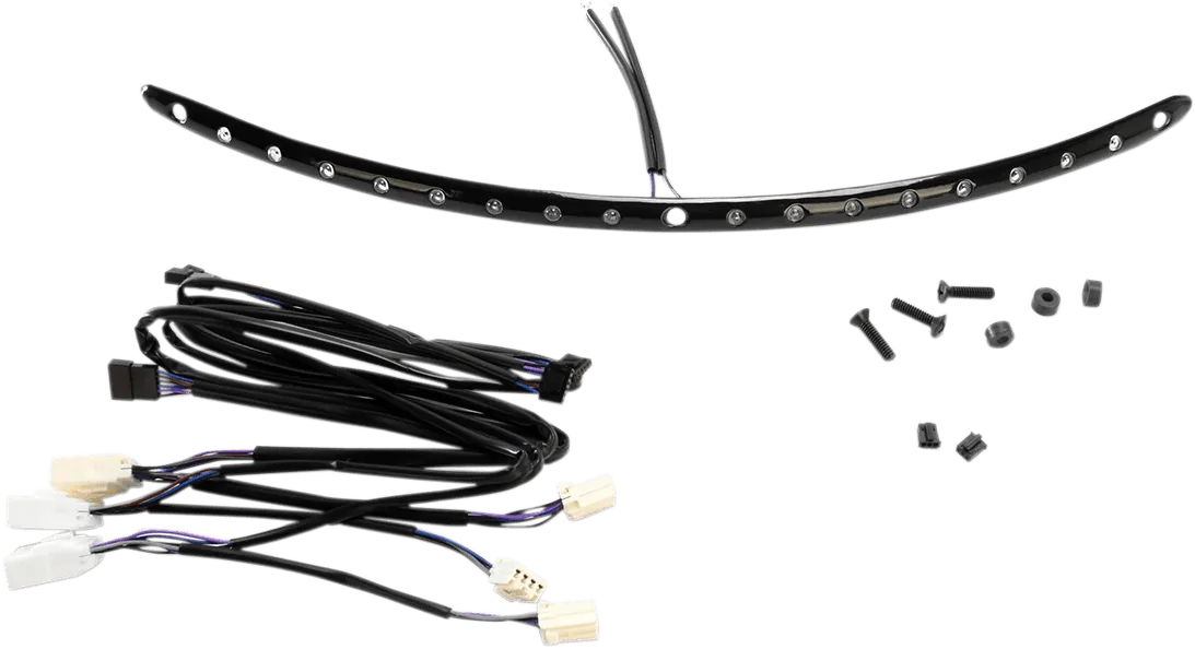 Cycle Visions CV4862B Electra Light Trim - Black with White Run Lights