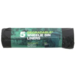 D2w | Wheelie Bin Liners 240L - 100% Degradable, 119x140cm | rolls