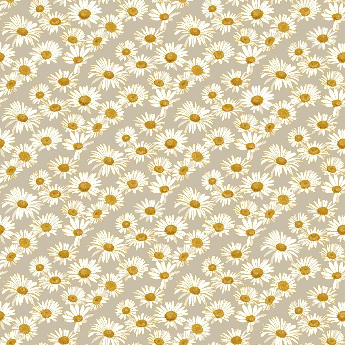 Daisies Greige DA477S Self-Adhesive Wallpaper