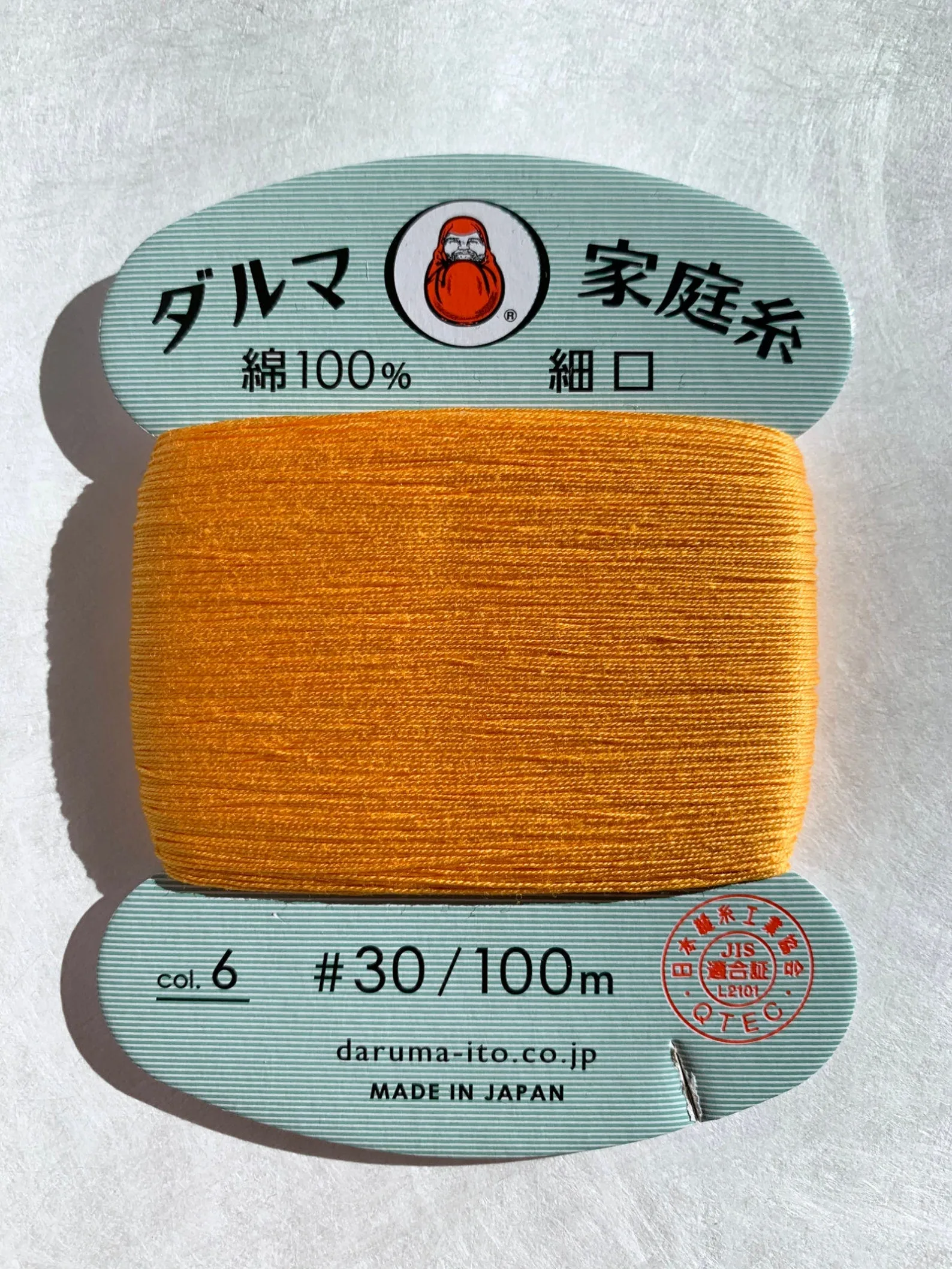 Daruma Hand Sewing Thread, 30 wt