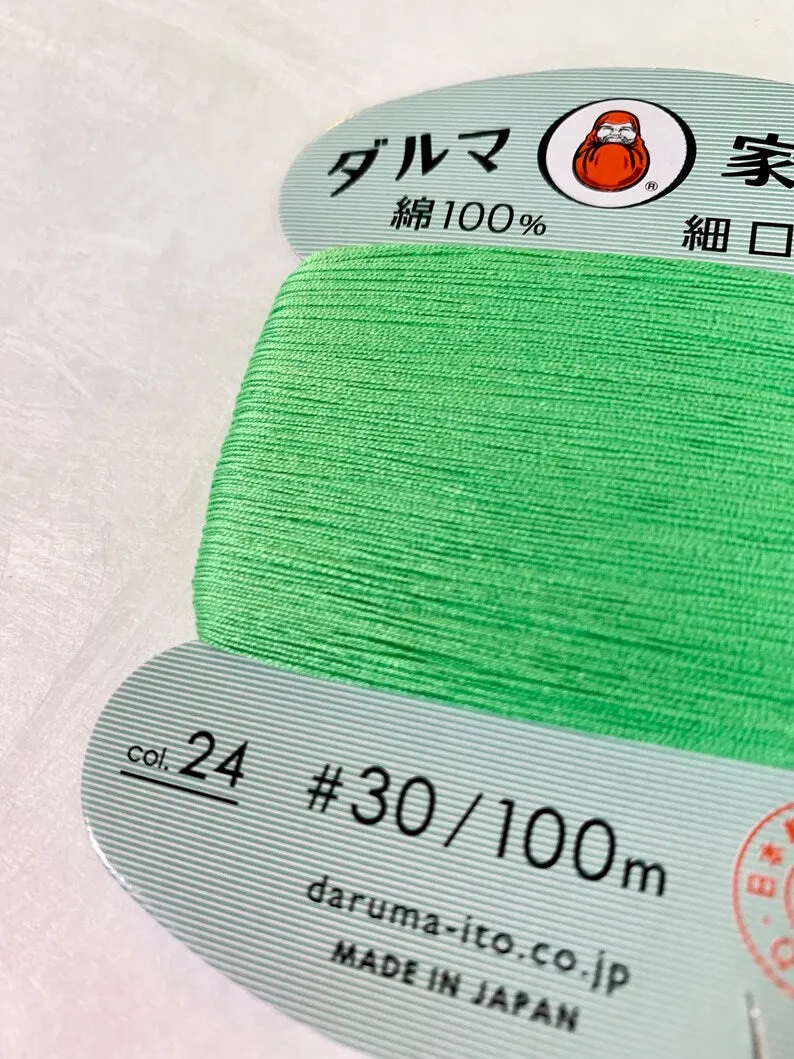 Daruma Hand Sewing Thread, 30 wt
