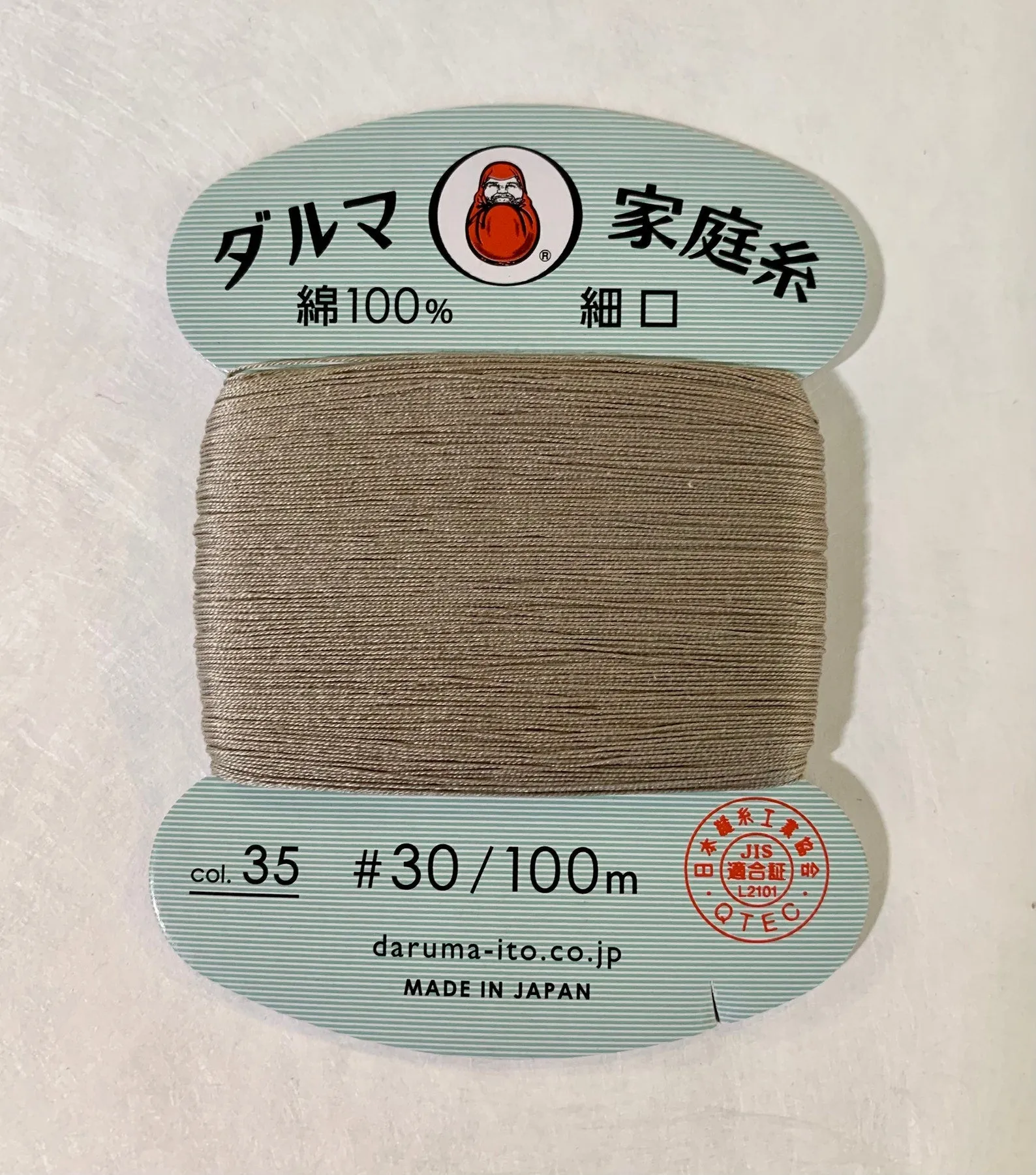 Daruma Hand Sewing Thread, 30 wt