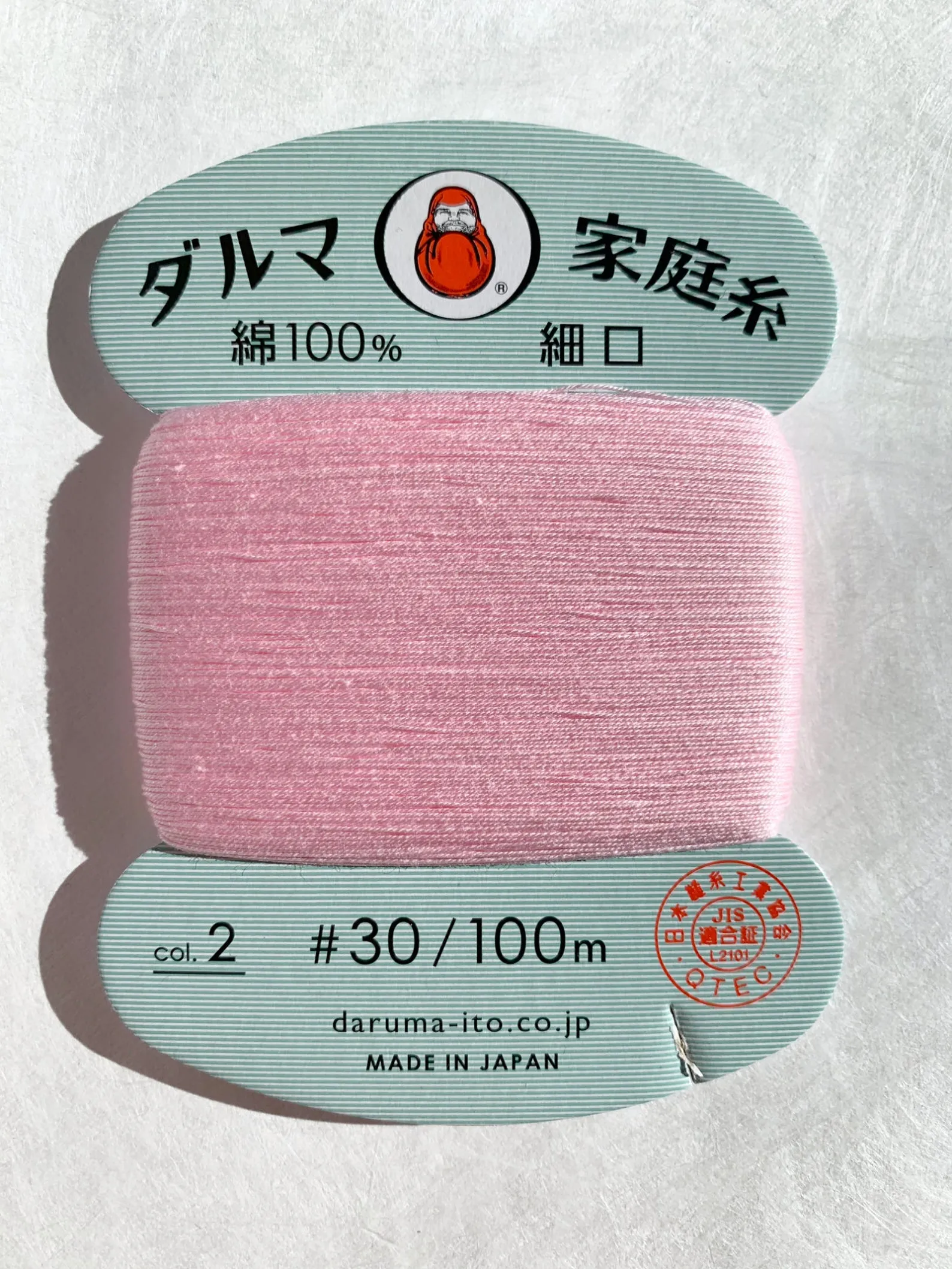 Daruma Hand Sewing Thread, 30 wt