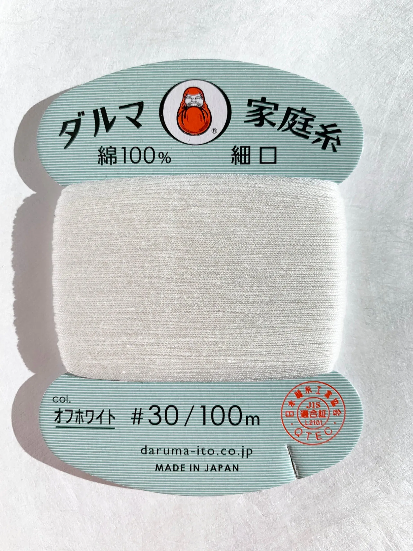 Daruma Hand Sewing Thread, 30 wt