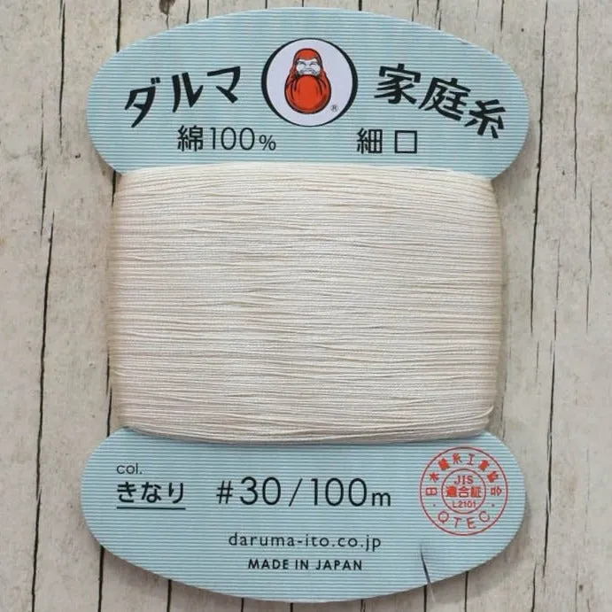 Daruma Hand Sewing Thread, 30 wt