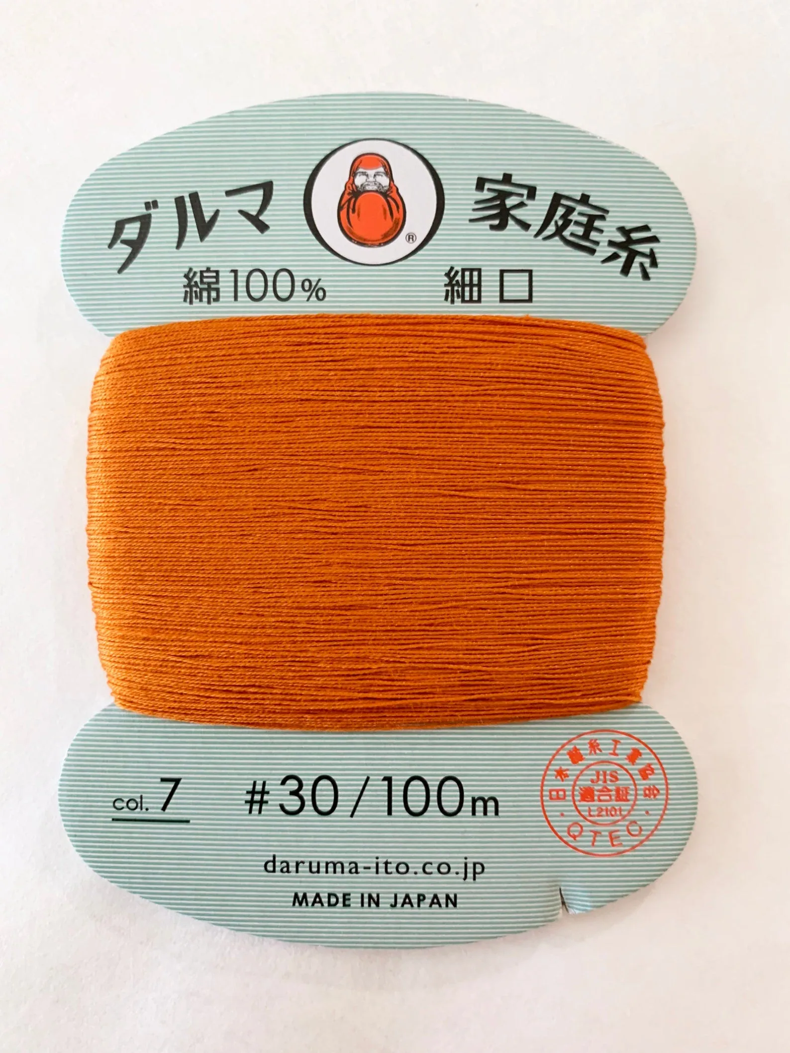 Daruma Hand Sewing Thread, 30 wt