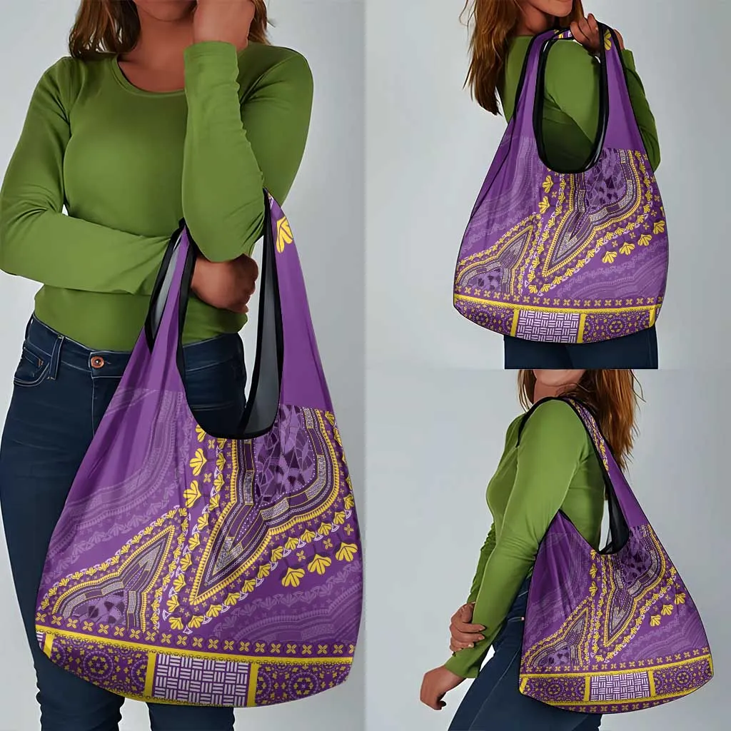 Dashiki Grocery Bag Luxury Afro - Violet LT7