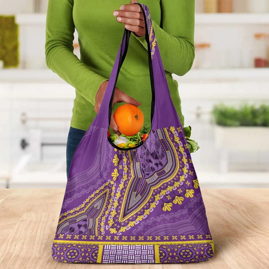 Dashiki Grocery Bag Luxury Afro - Violet LT7