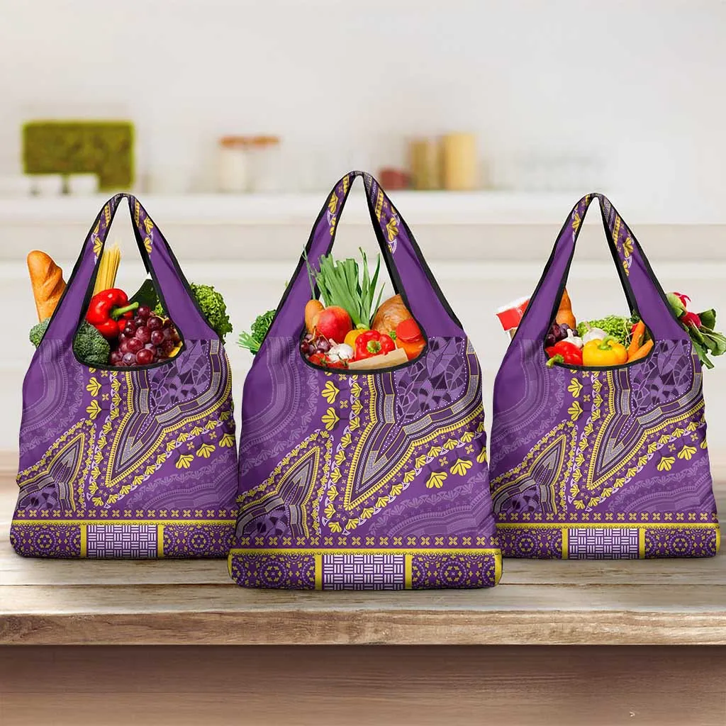 Dashiki Grocery Bag Luxury Afro - Violet LT7