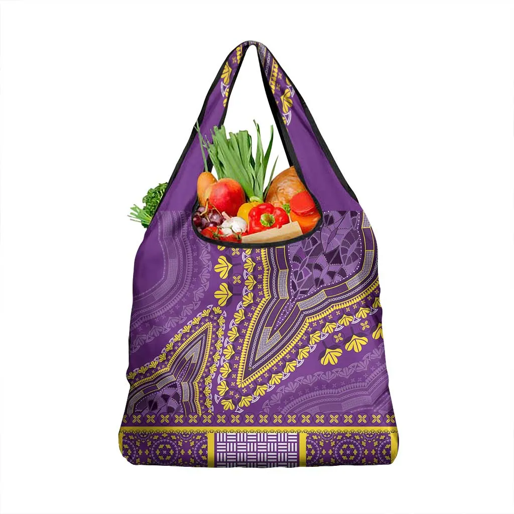 Dashiki Grocery Bag Luxury Afro - Violet LT7