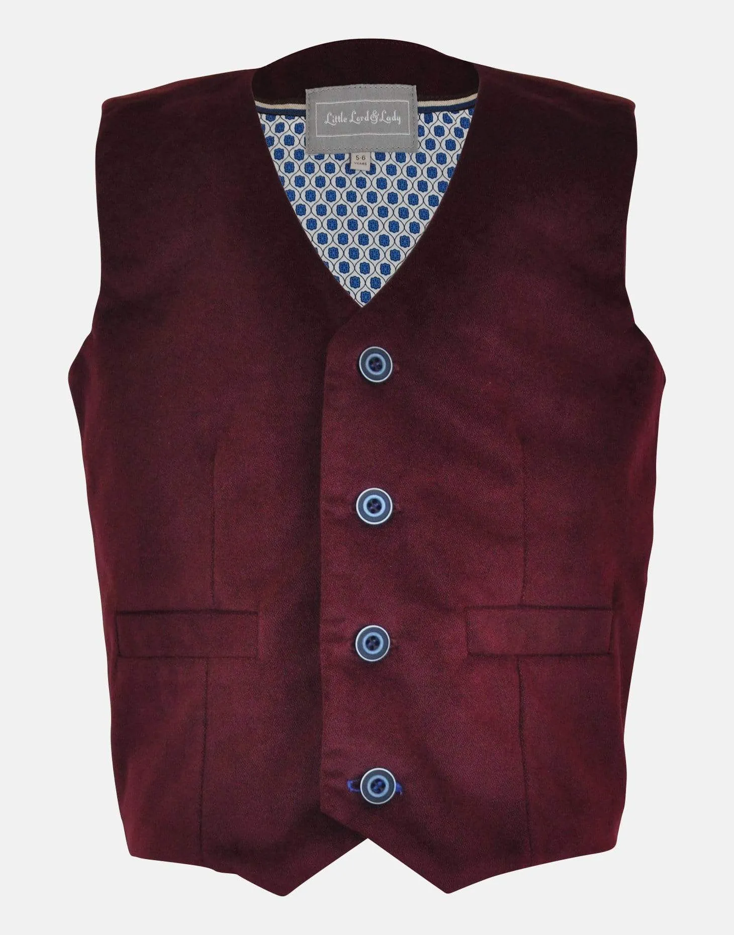 Dawes : Maroon velvet waistcoat