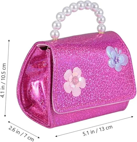 Dazzling Roses & Butterflies Top Handle Purse