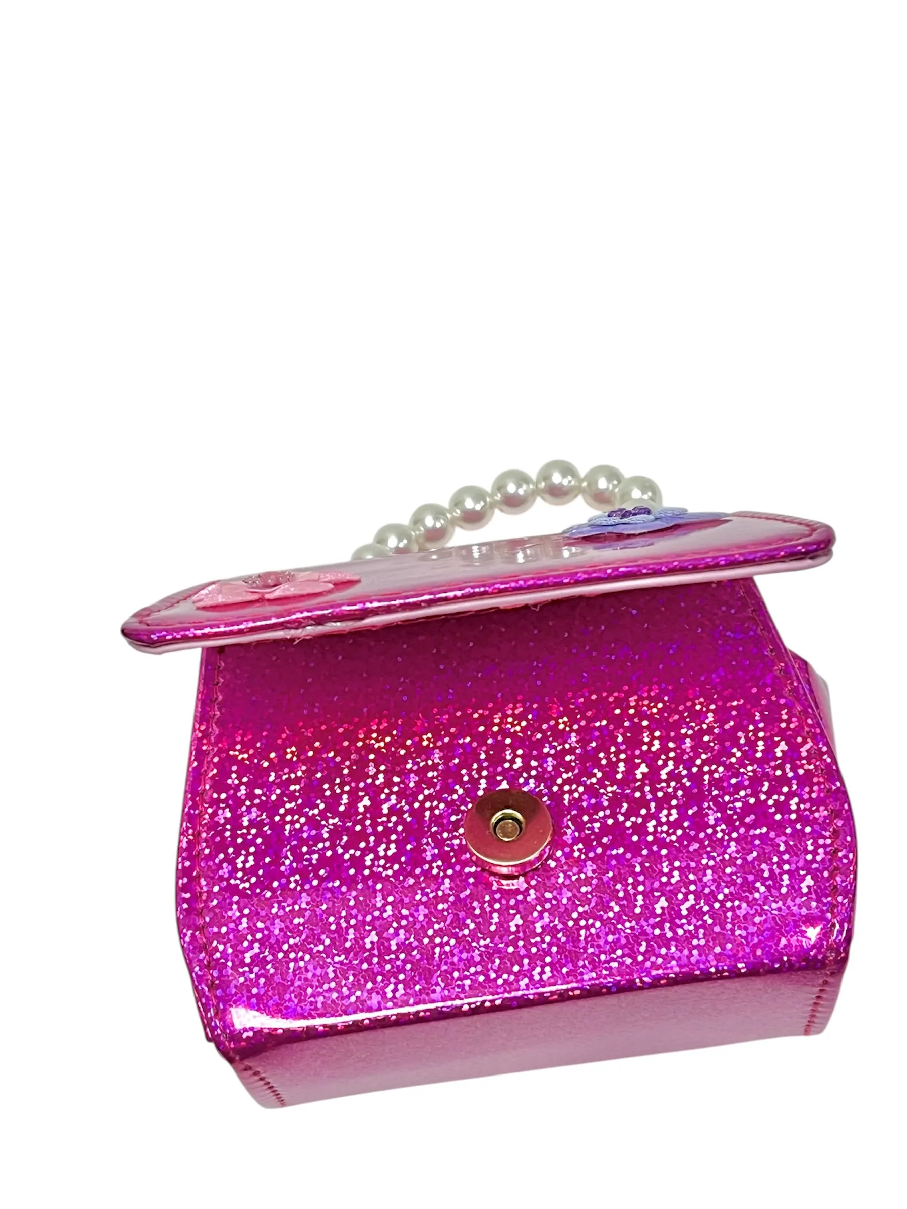 Dazzling Roses & Butterflies Top Handle Purse