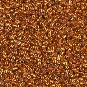 DB 421, Galvanized Tangerine,  Miyuki Delica Beads, Size 11, 5 grams - Seed Bead - Retail & Wholesale