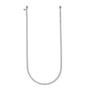 Detachable 4mm Cuban Link Chain in Silver