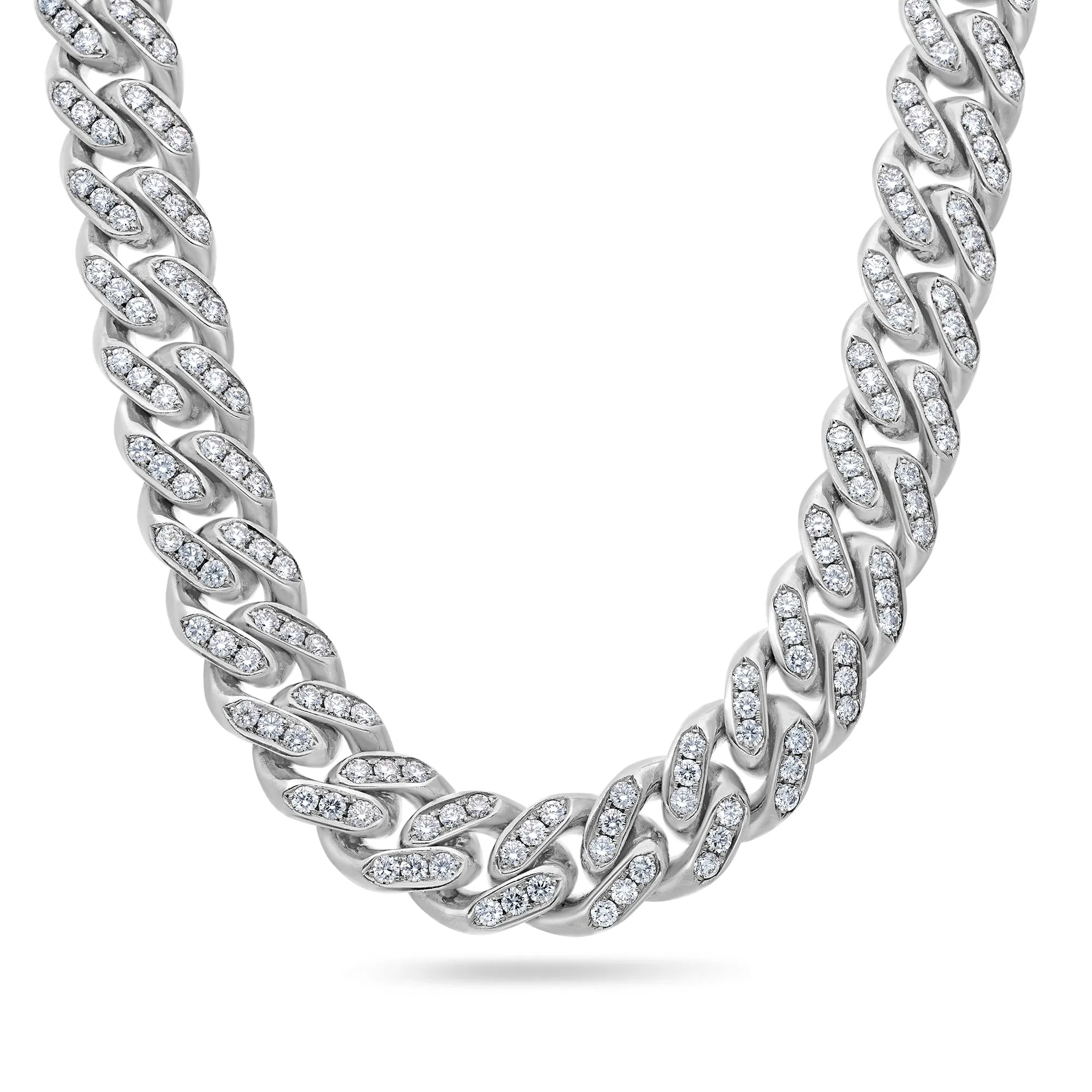 Diamond Cuban Link Chain (11mm 1 Row Oversized)