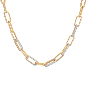 Diamond Paperclip Chain