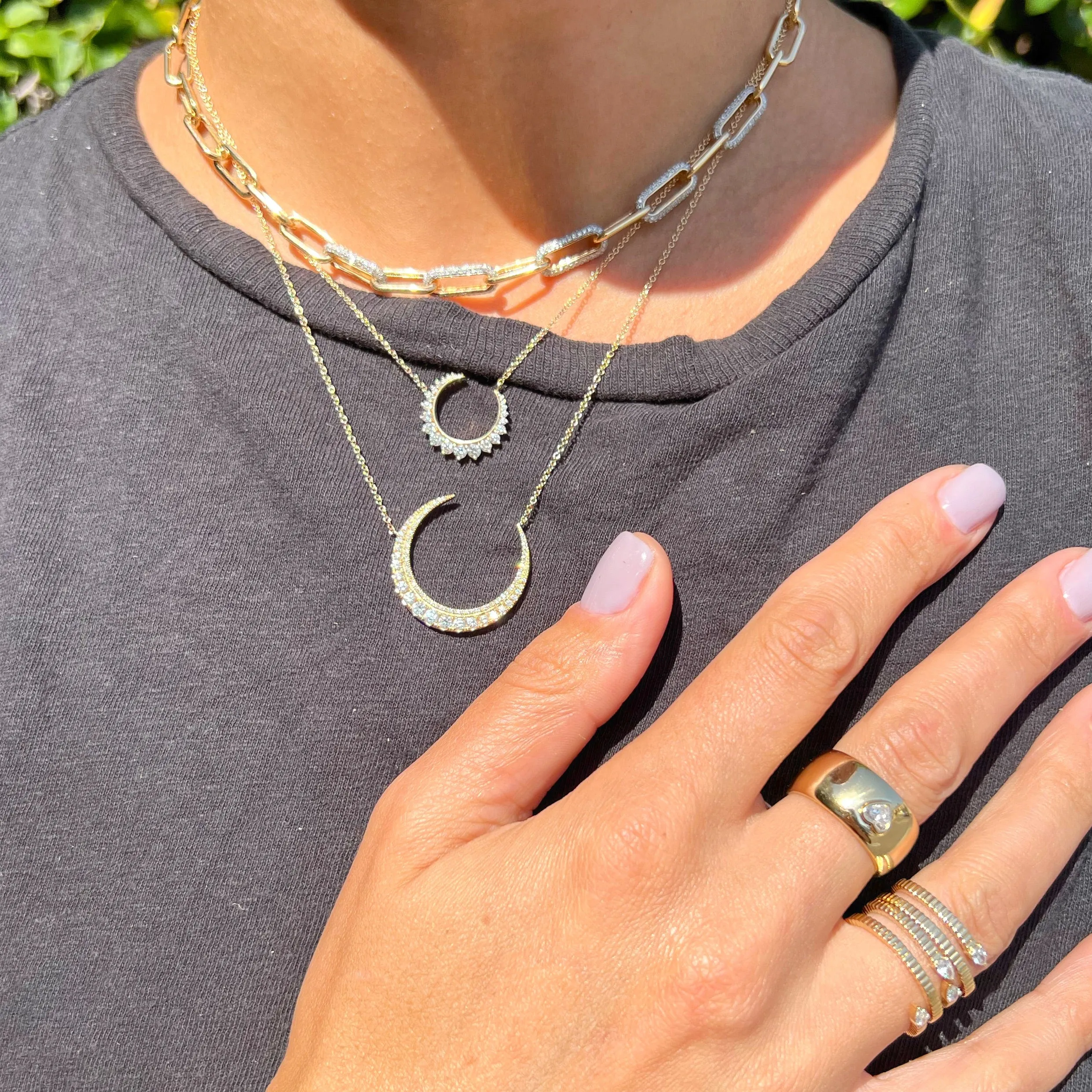 Diamond Paperclip Chain