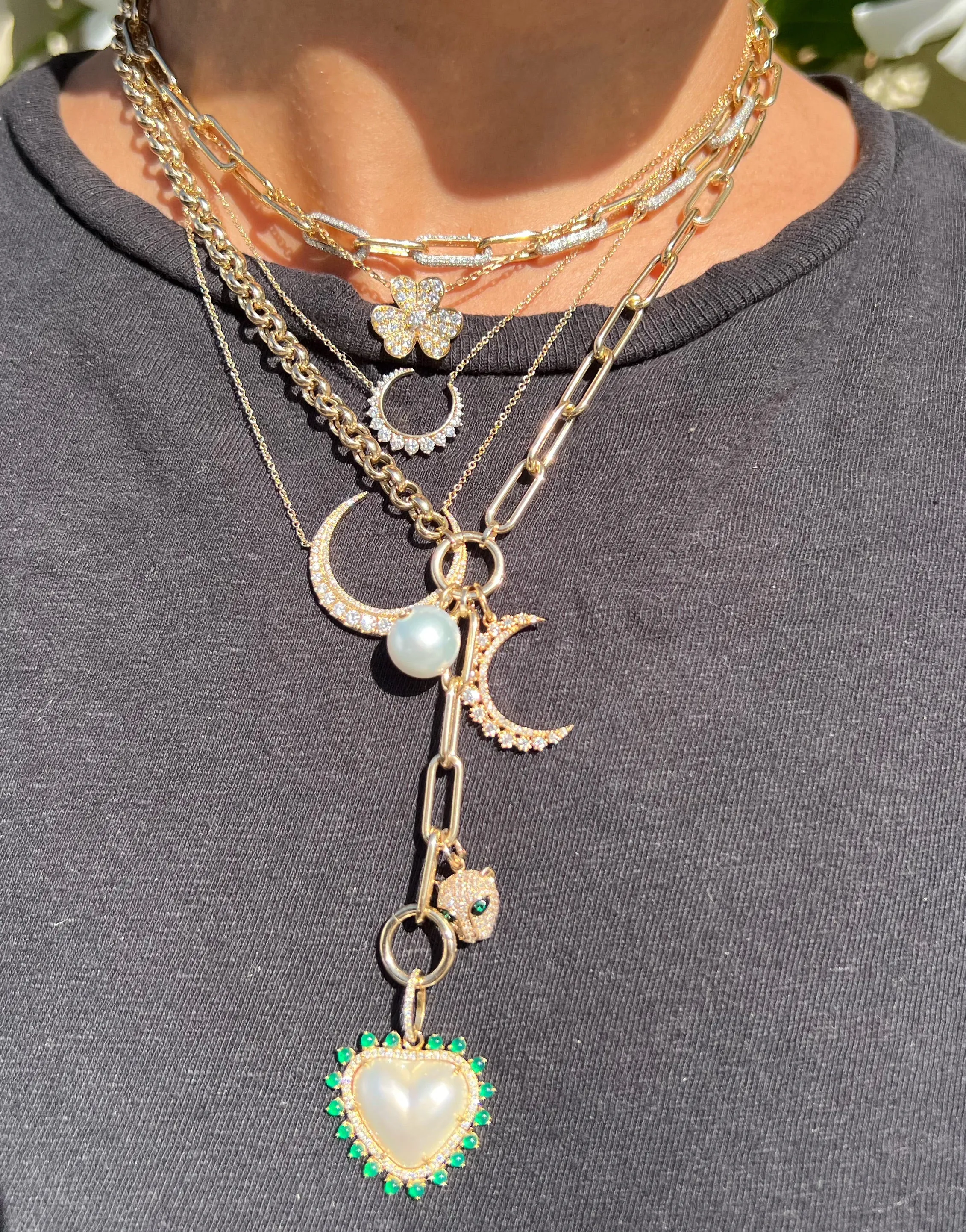 Diamond Paperclip Chain