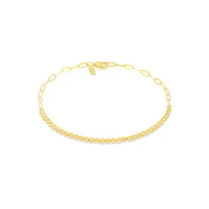Diamond Segment Mini Link Bracelet