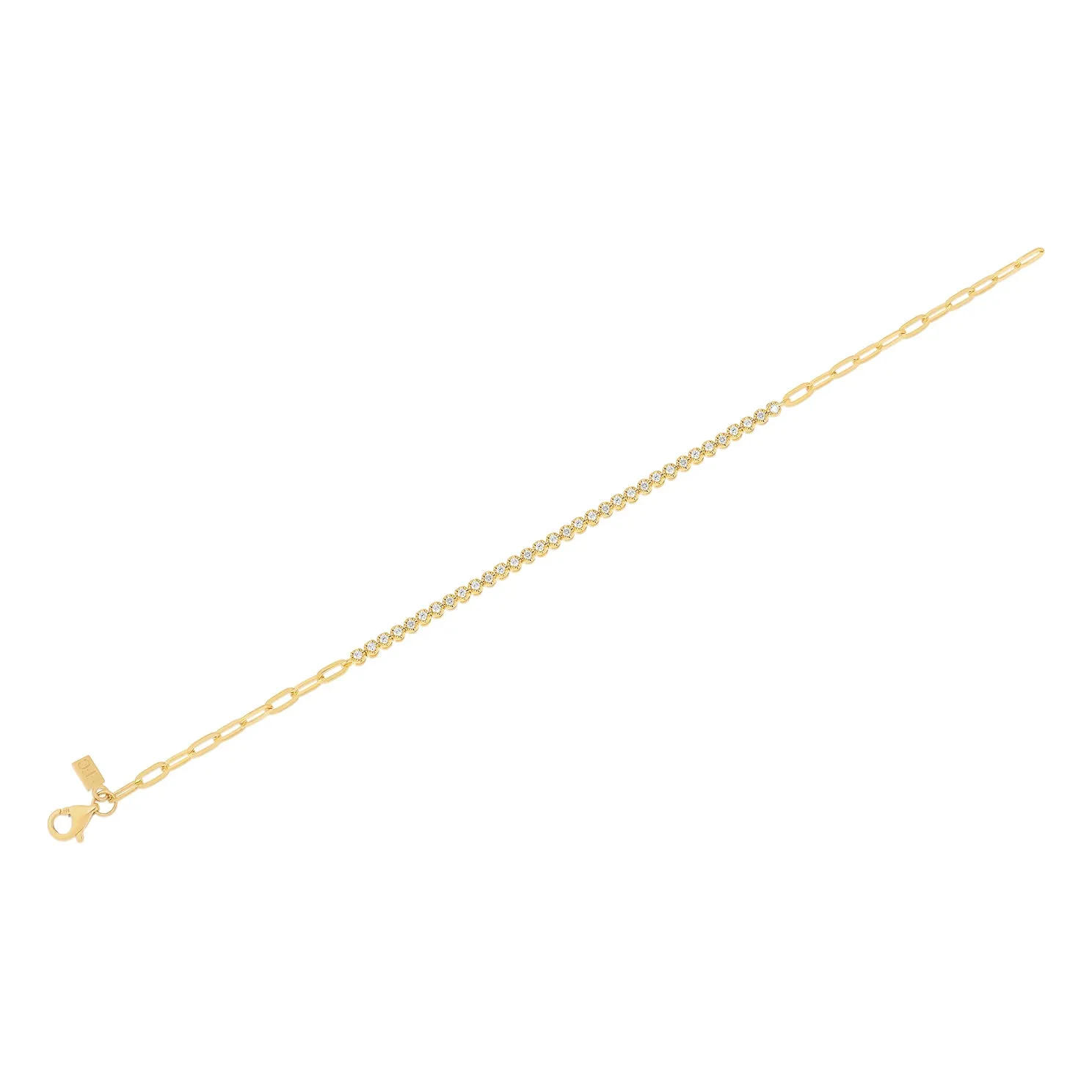 Diamond Segment Mini Link Bracelet