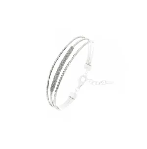 DNA Spring | Polvere di Sogni 3 Strand Rhodium Bracelet