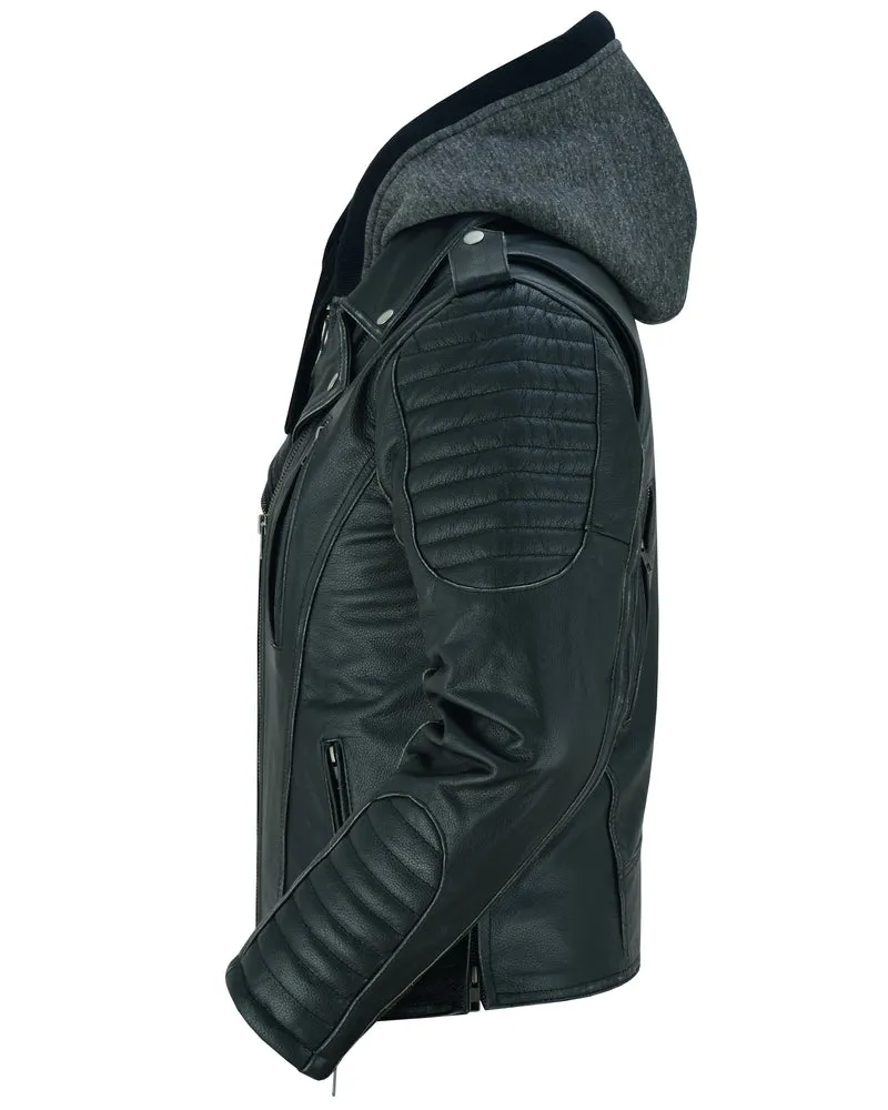 DS Women's M/C Jacket with Rub-Off Finish