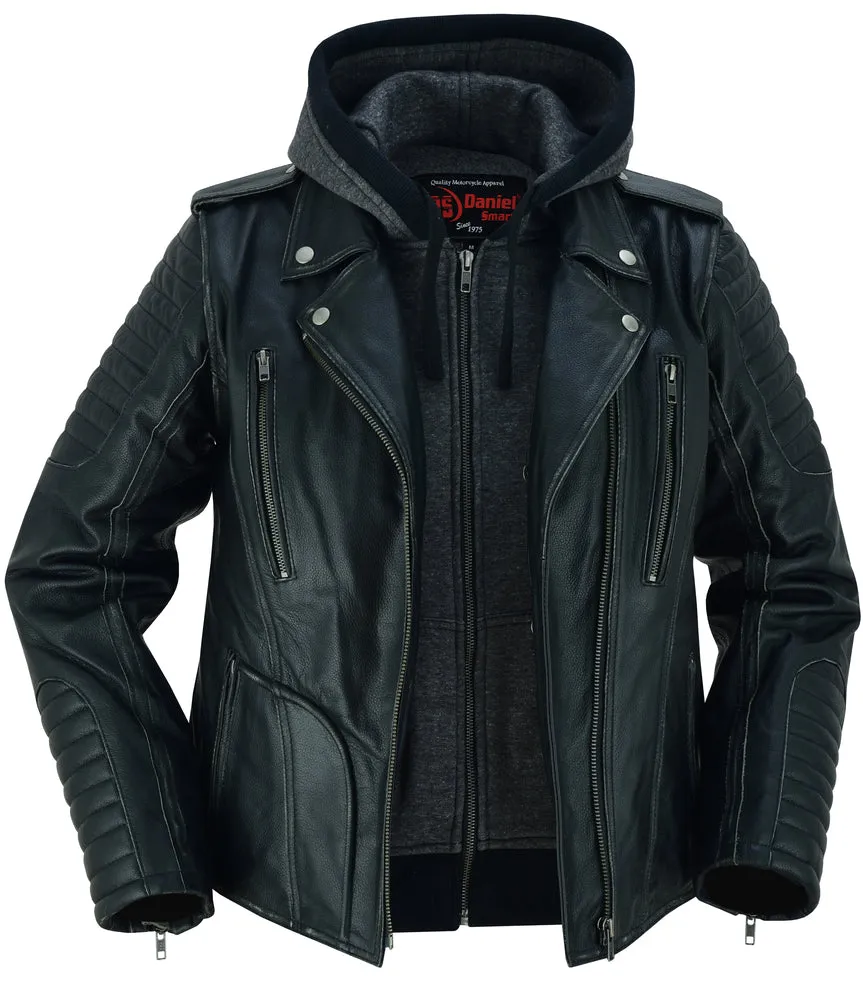 DS Women's M/C Jacket with Rub-Off Finish