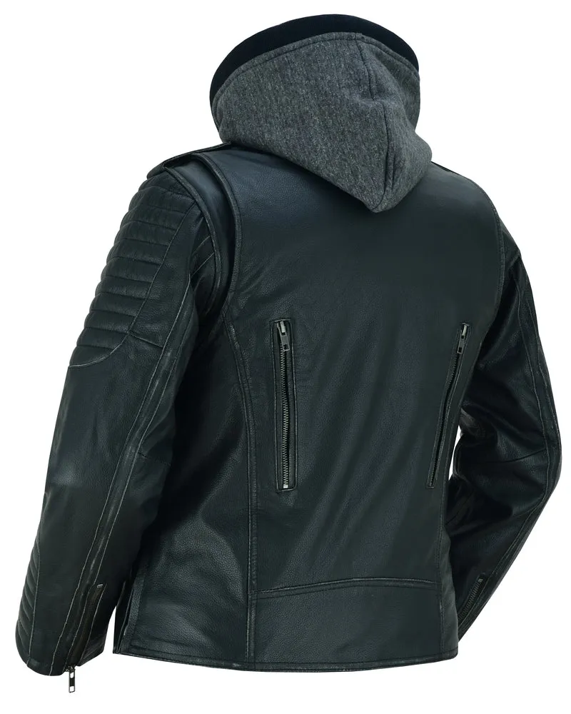 DS Women's M/C Jacket with Rub-Off Finish