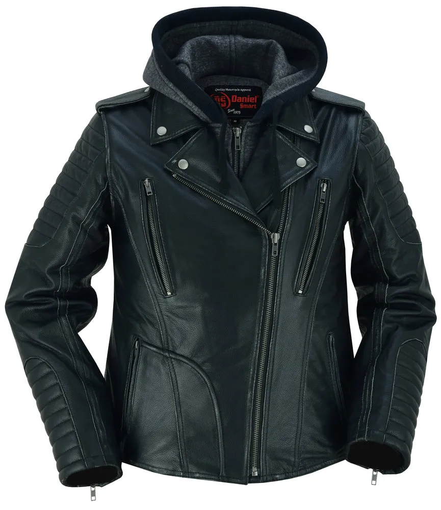 DS Women's M/C Jacket with Rub-Off Finish