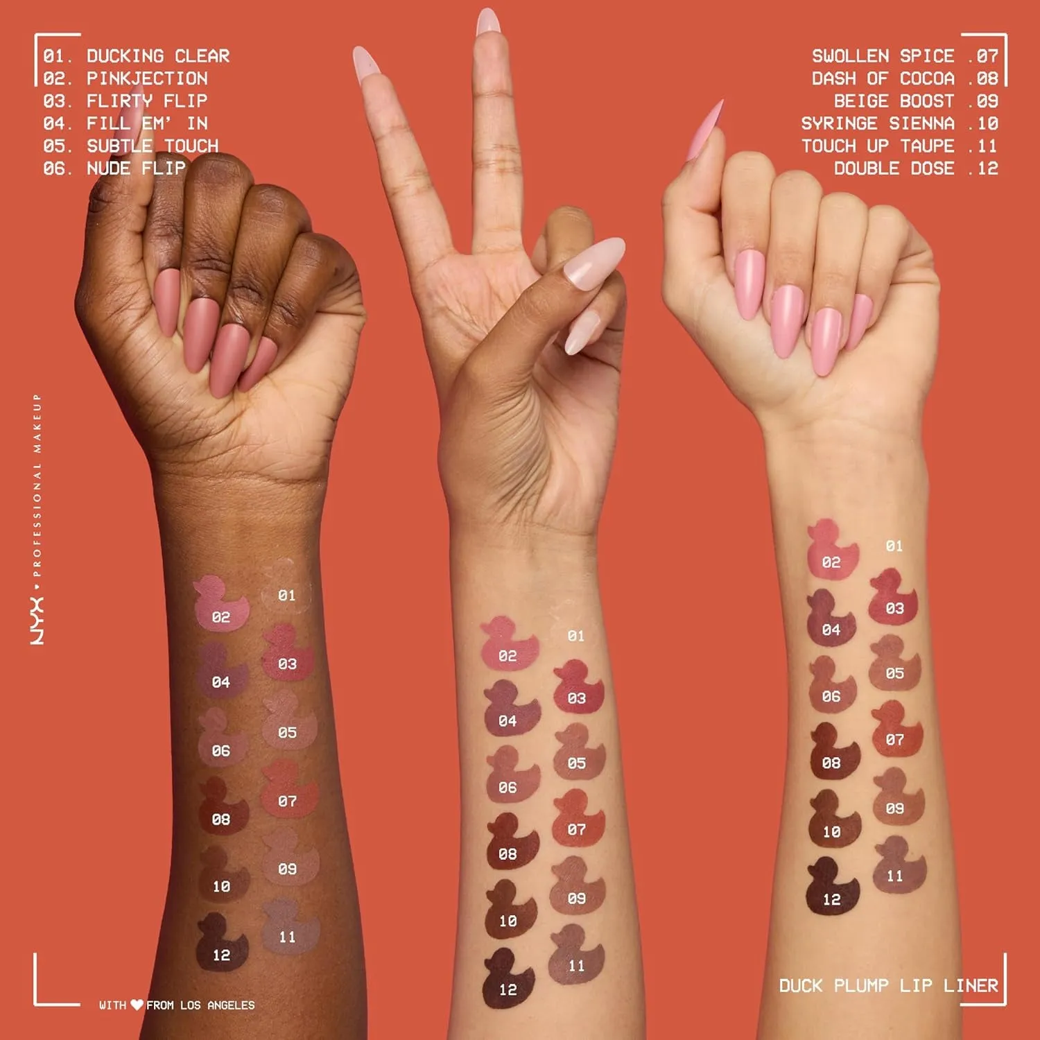 Duck Plump Plumping Lip Liner, Matte Lip Pencil with up to 10HR Wear, Nude Flip (Nude Lip Liner)
