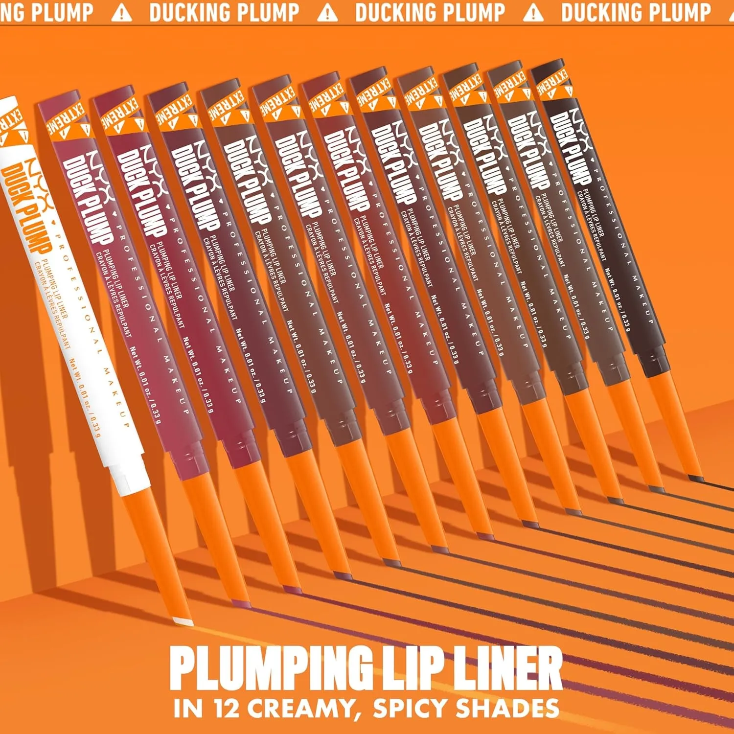 Duck Plump Plumping Lip Liner, Matte Lip Pencil with up to 10HR Wear, Nude Flip (Nude Lip Liner)