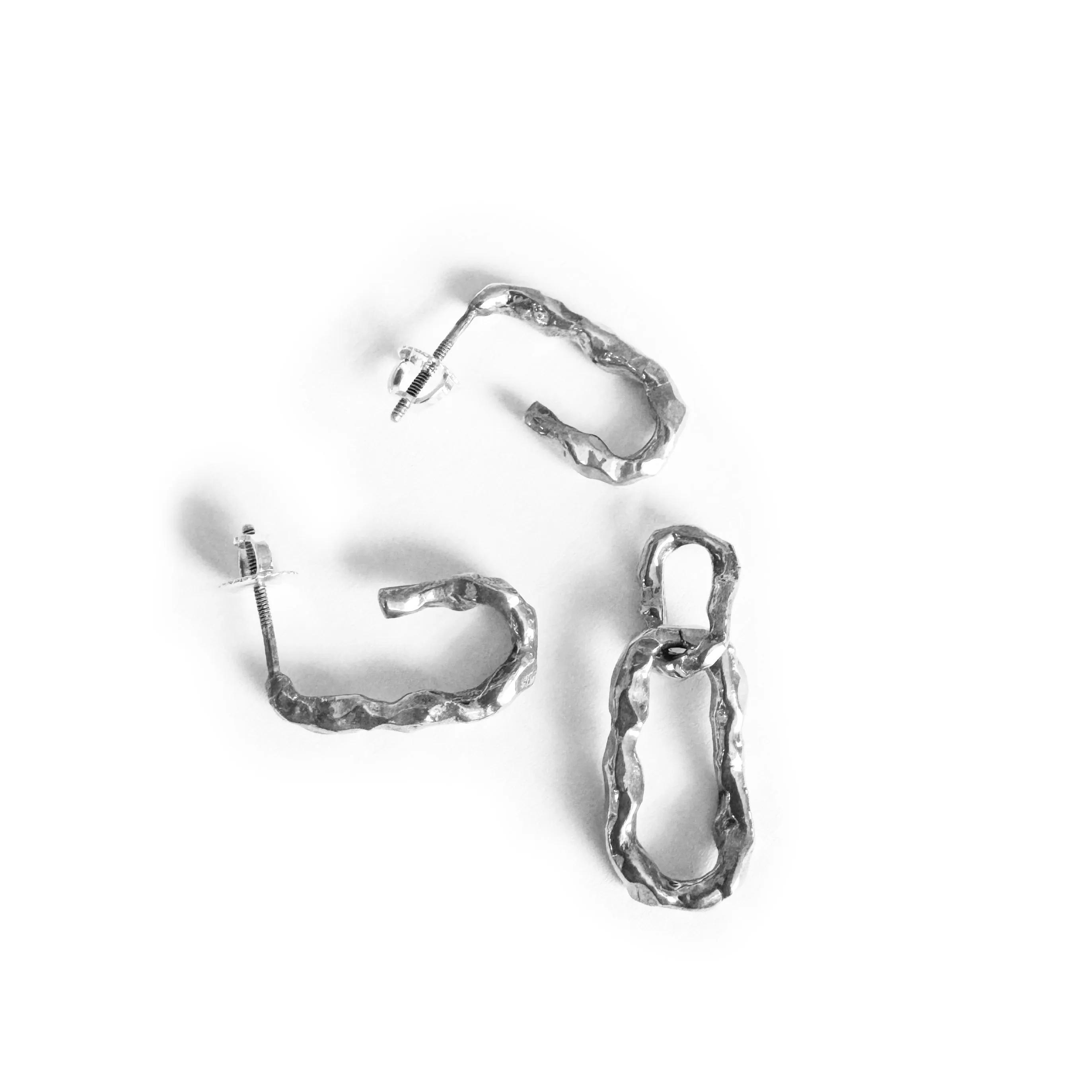 Earth Asymmetric Earrings