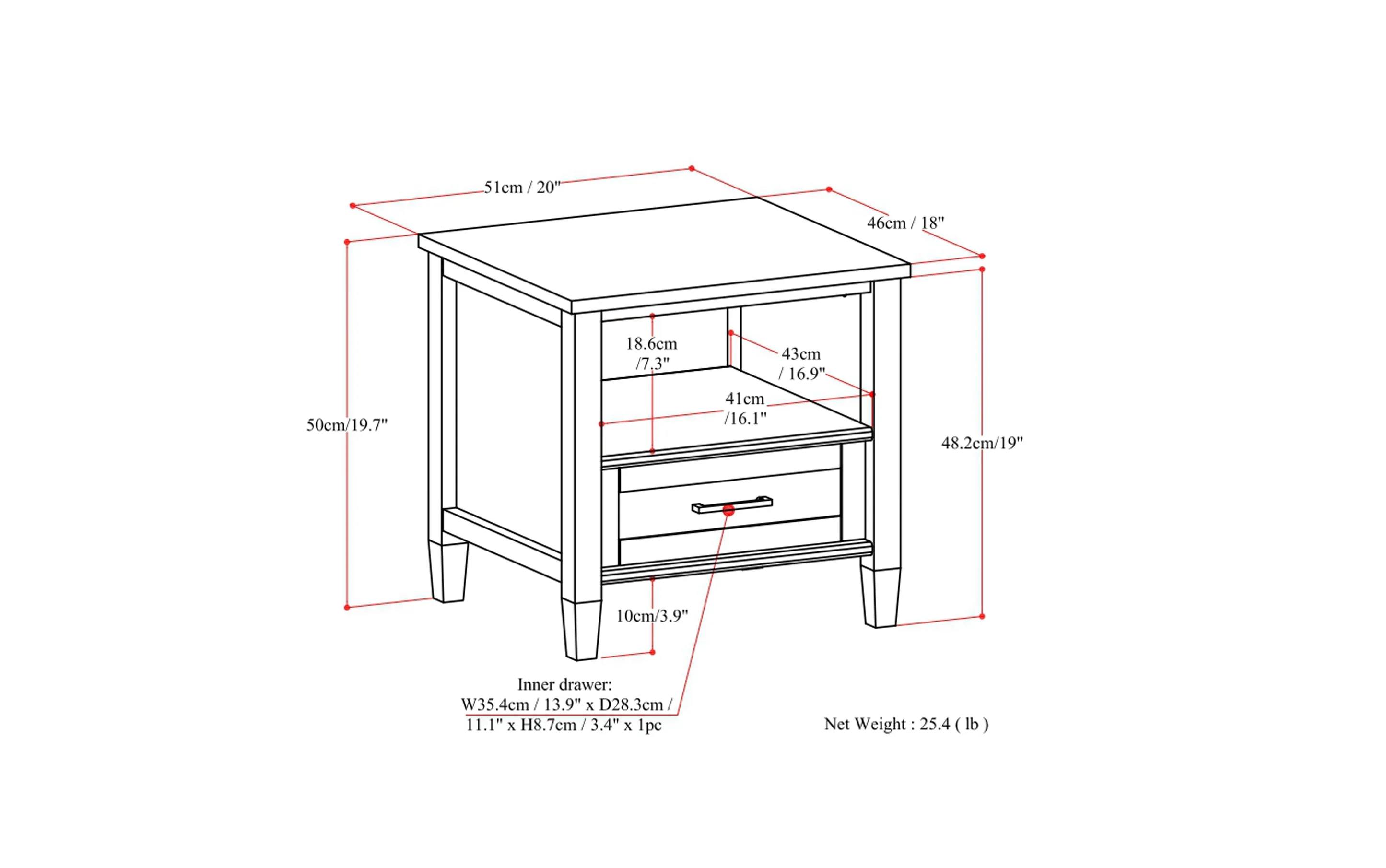 Ela End Table