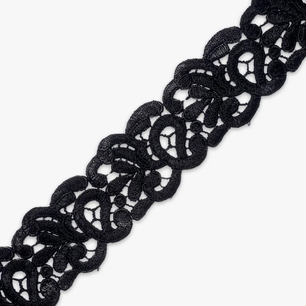 Elegant Torchon Lace | Black