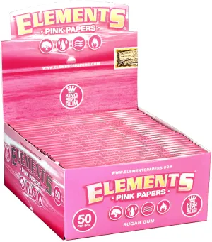 Elements King Size Pink Paper