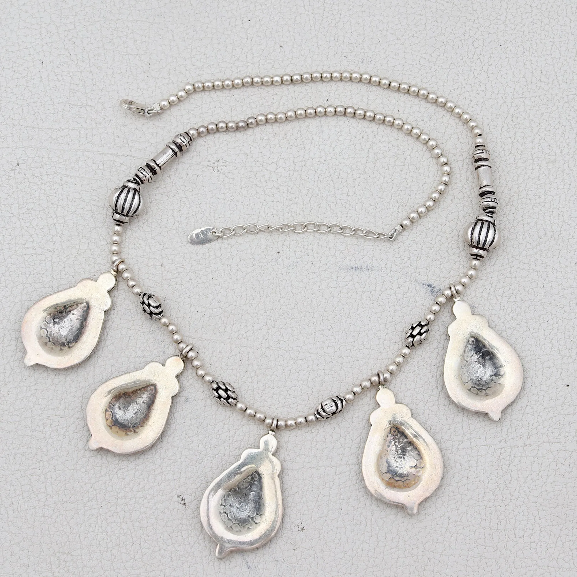Ethnic Silver Necklace Jewelry