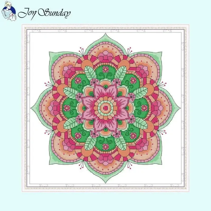 Ethnic Style Floral Counted Pattern