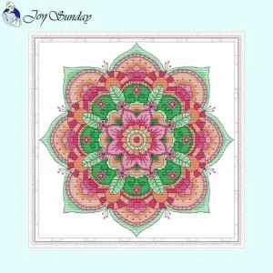 Ethnic Style Floral Counted Pattern