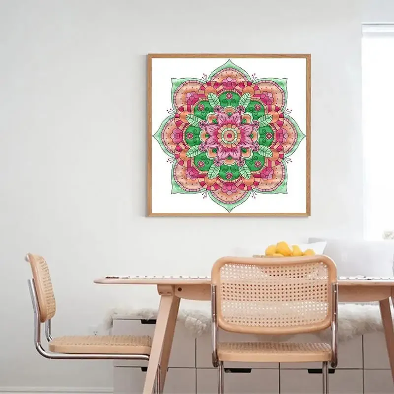 Ethnic Style Floral Counted Pattern